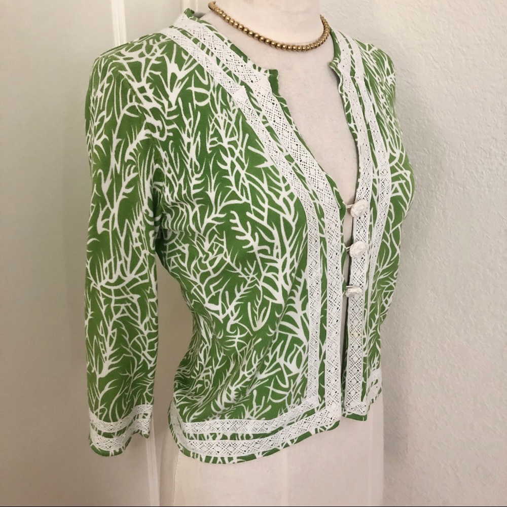 EUC Michael Simon Cotton Blend Cardi Size M